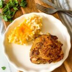 a plate of cast iron chicken recipe.